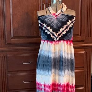 Venus Maxi Halter Sun Dress Size M